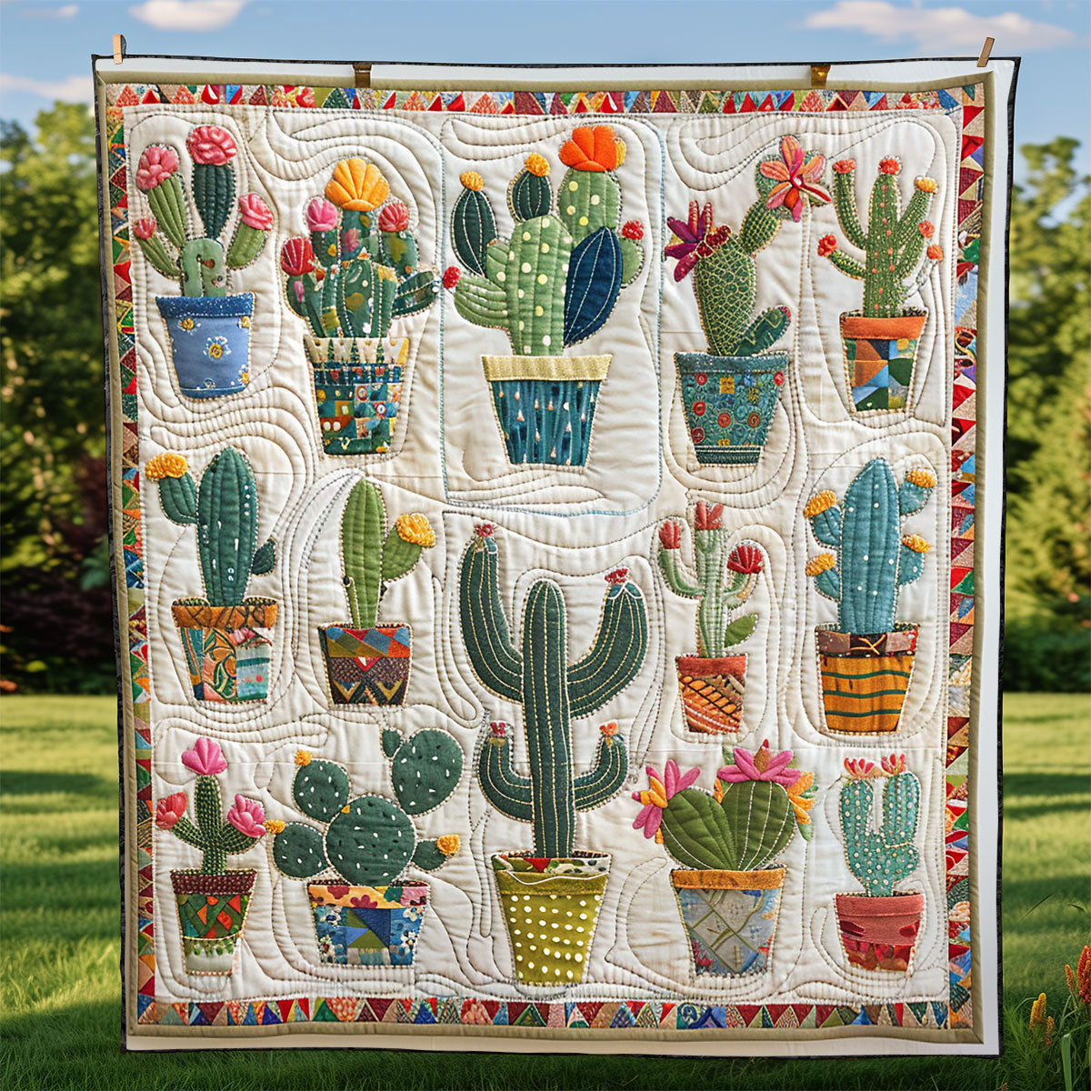 Cacti Collection XR1408010CL Quilt