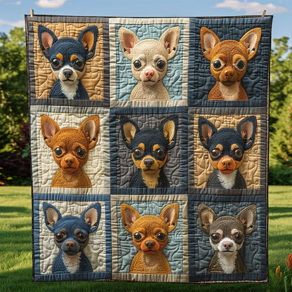Chihuahua Faces XR2708004CL Quilt