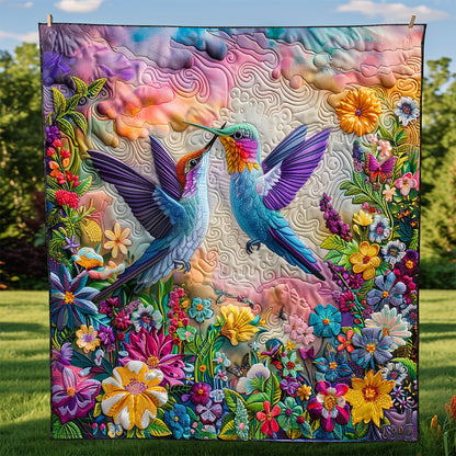 Couple Hummingbirds XR2408005CL Quilt