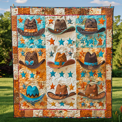 Cowboy Hats With Stars XR2008015CL Quilt