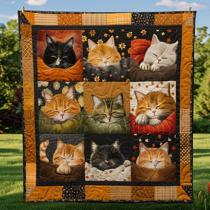 Cute Sleepy Cat XR1508001CL Quilt