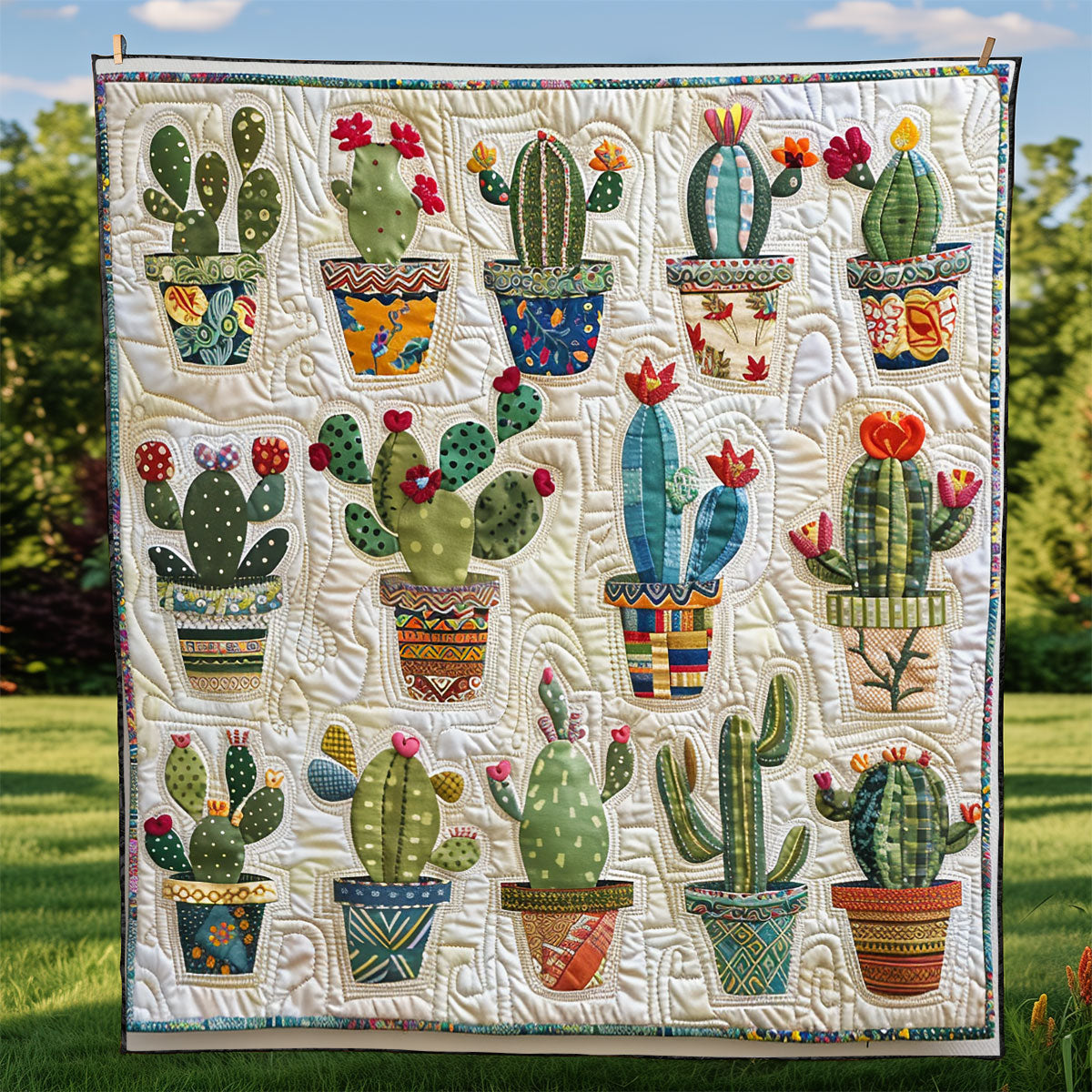 Fiesta Cactus XR1408005CL Quilt