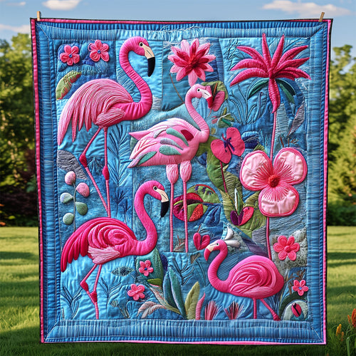 Flamingo Paradise XR2208006CL Quilt