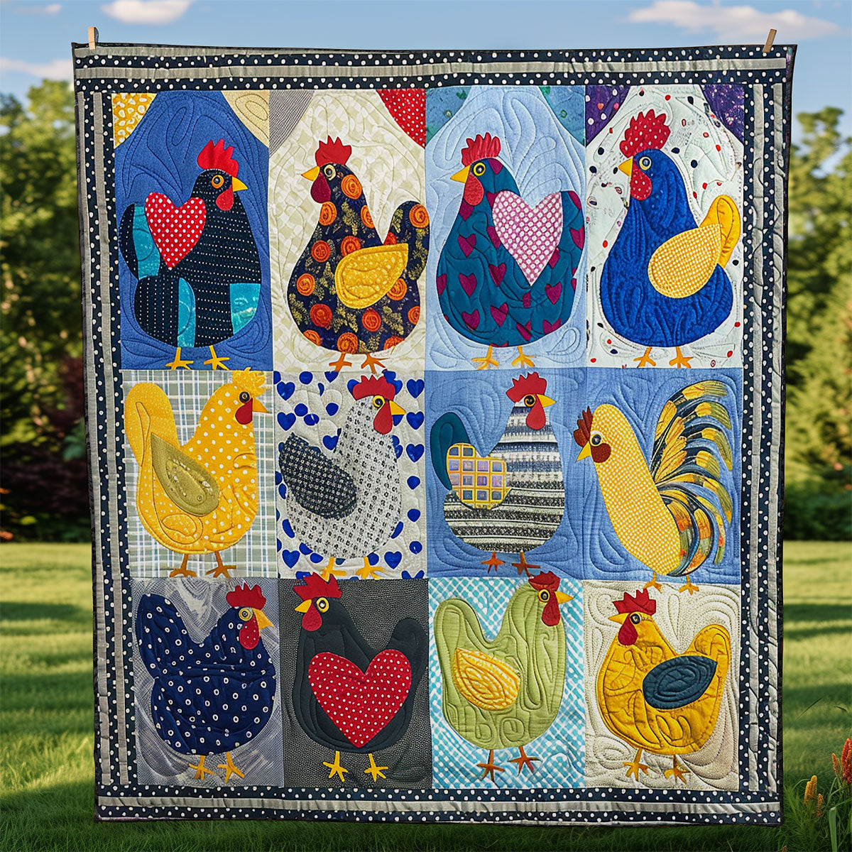 Funny Chicken WG1408004CL Quilt