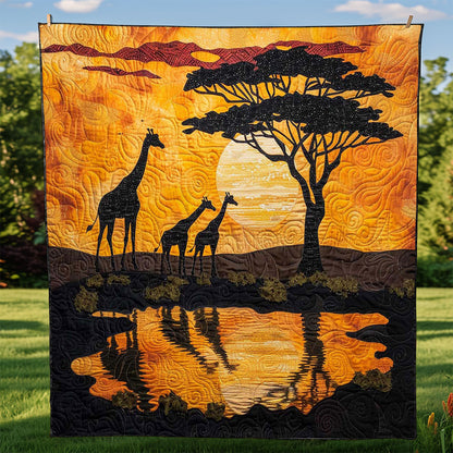 Giraffe Sunset WJ1908013CL Quilt