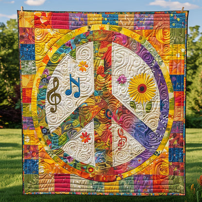 Tripie Hippie Music WP1008029CL Quilt