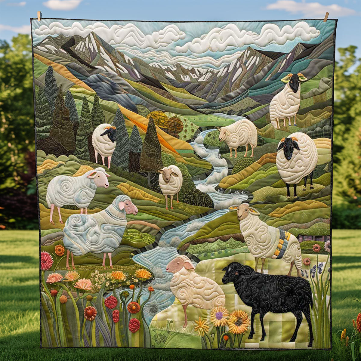 Mountain Sheep WP1008013CL Quilt