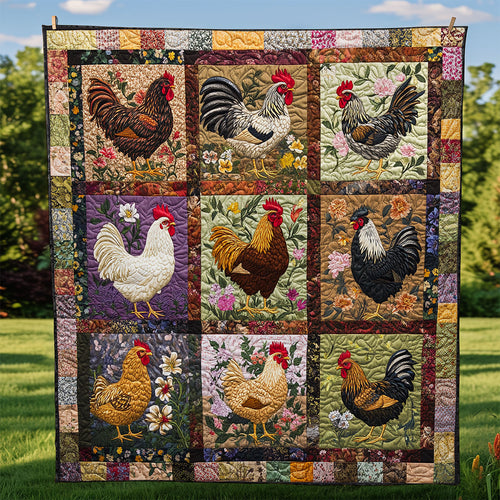 Chicken Garden WG1408010CL Quilt