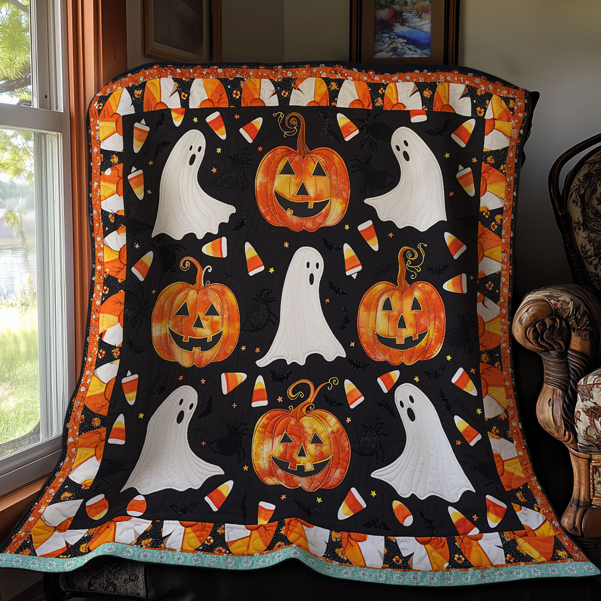 Boo Pumpkins XR1009001CL Quilt