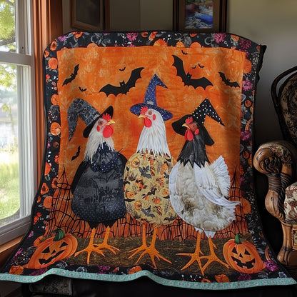 Creepy Chickens XR2908010CL Quilt