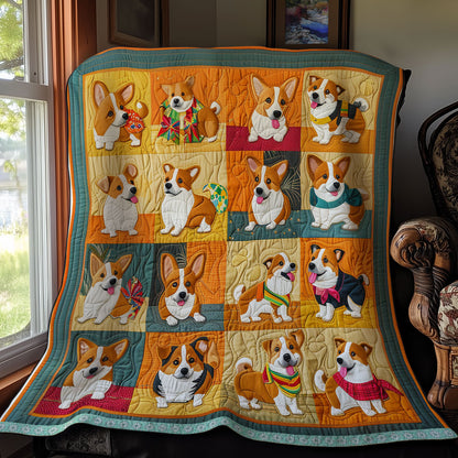 Funny Corgis XR2808023CL Quilt