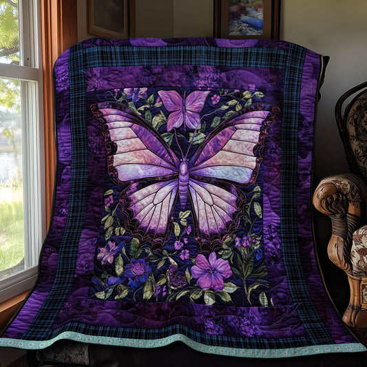 Majestic Purple Butterfly XR1009041CL Quilt