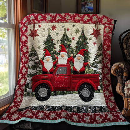 Merry Christmas Gnomes XR1009021CL Quilt