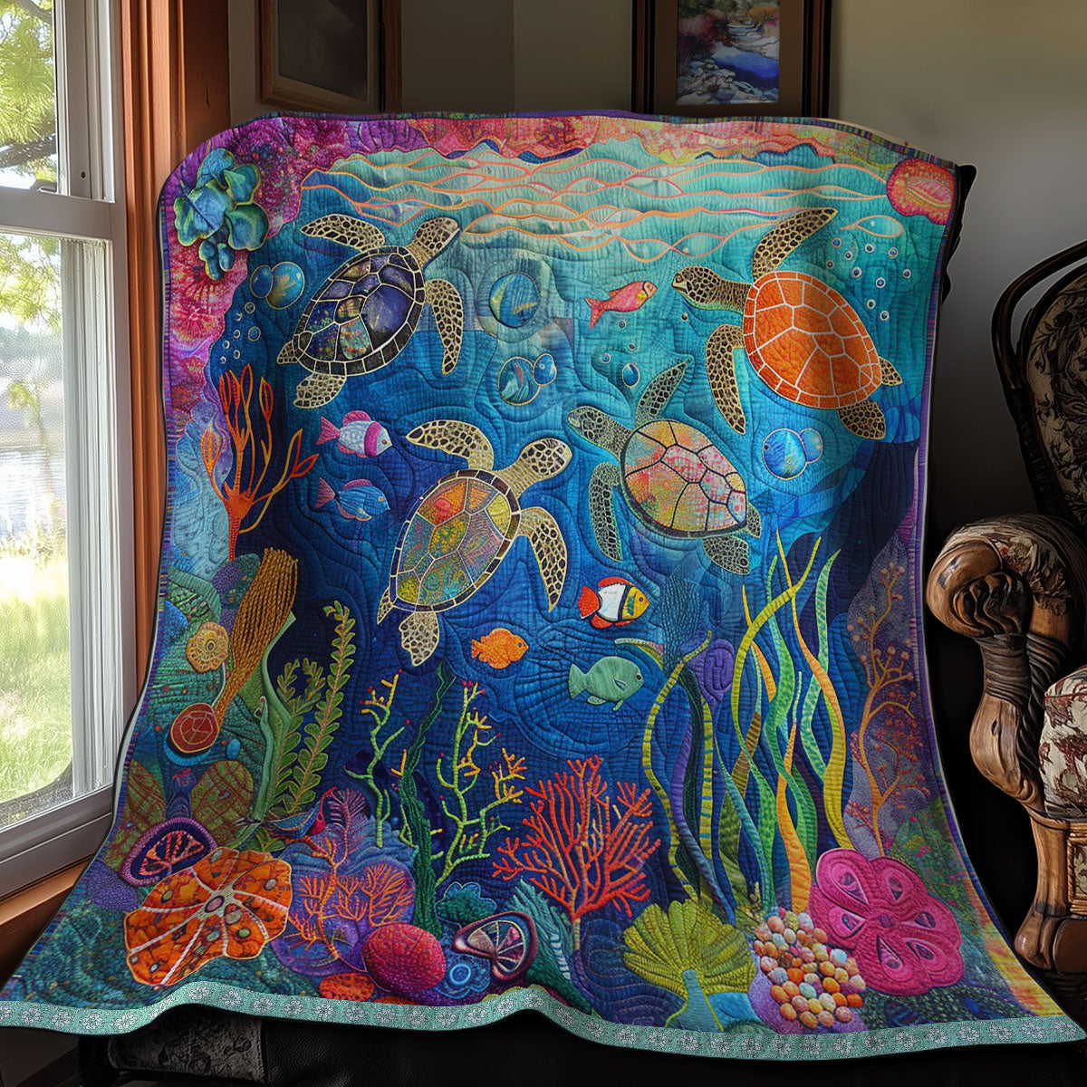 Merry Marine Turtles XR2808014CL Quilt