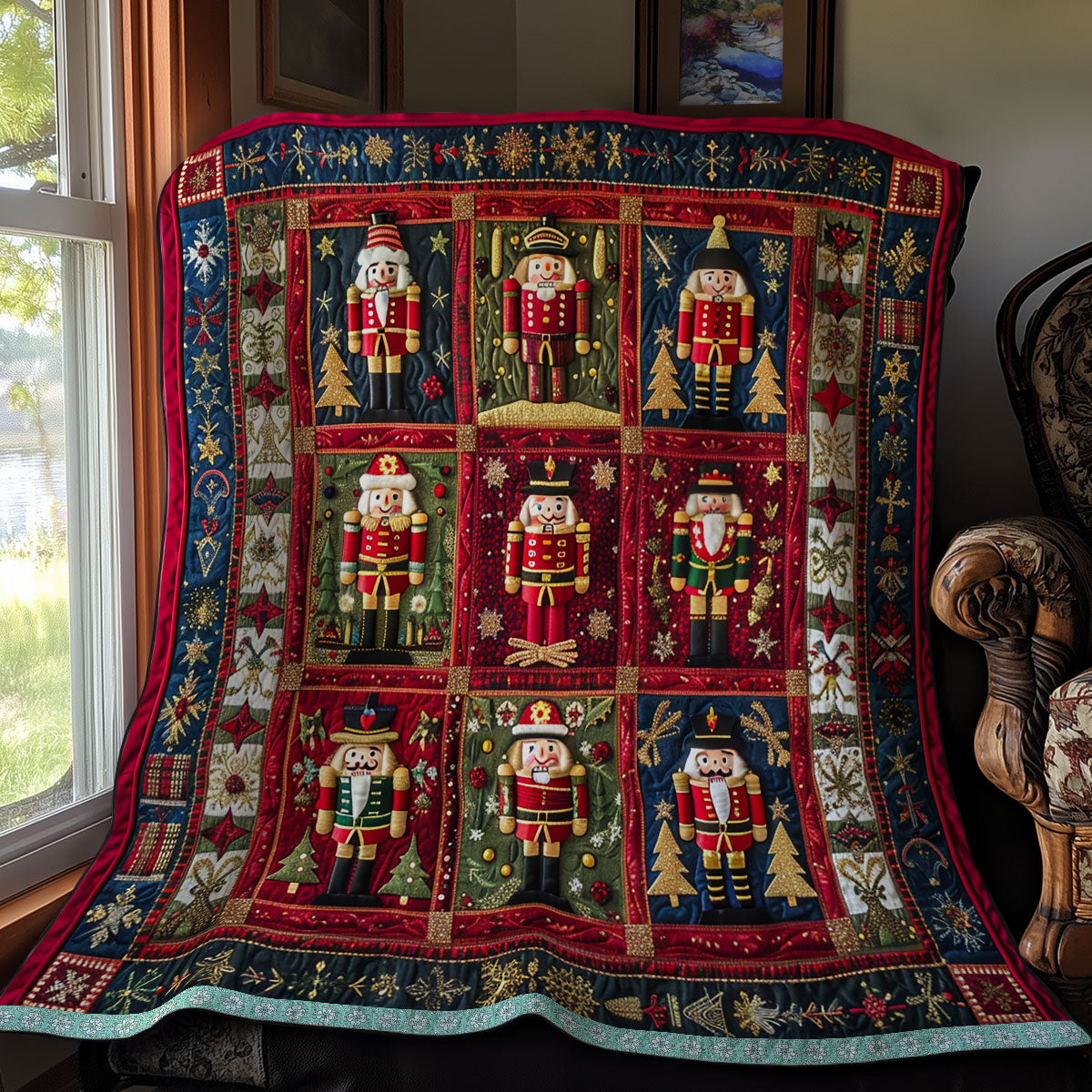 Nutcracker In Christmas Night XR3008013CL Quilt