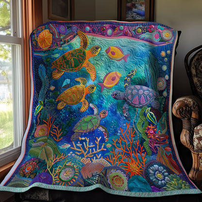 Ocean Turtles XR2808016CL Quilt