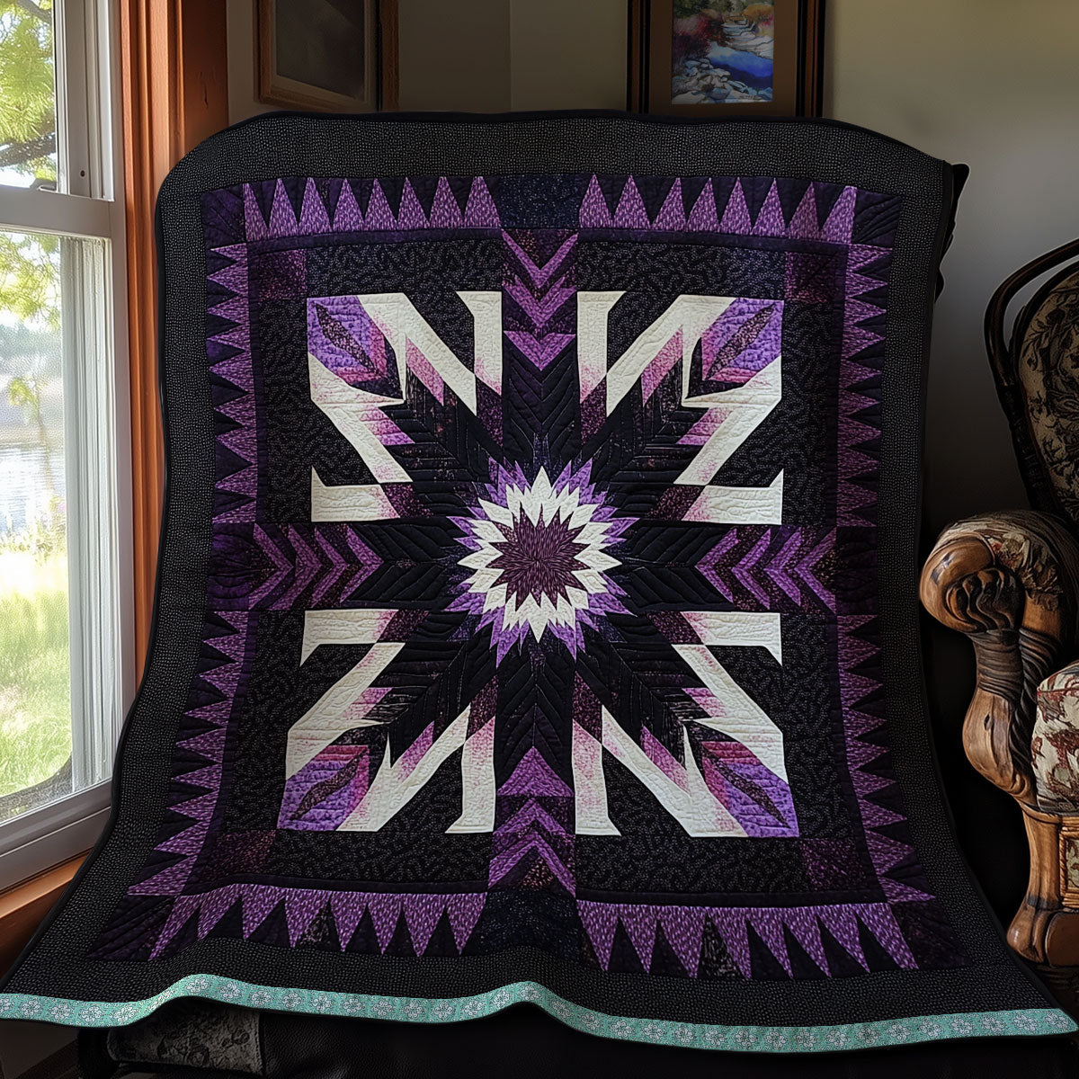 Purple Native American XR1309010CL Quilt