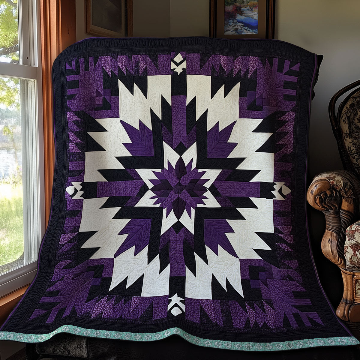 Purple Native American XR1309014CL Quilt