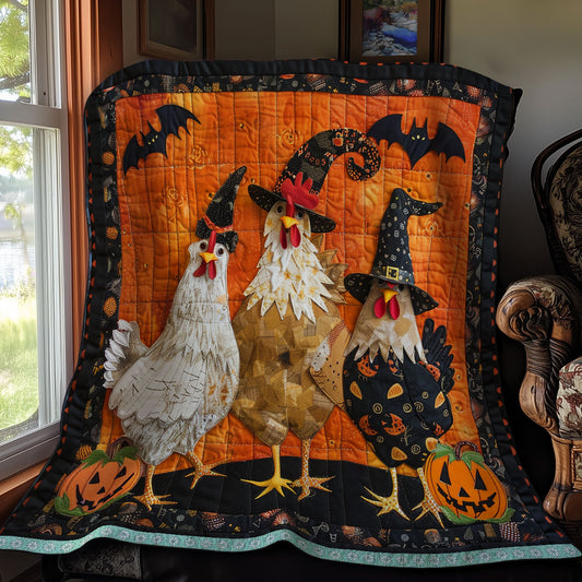 Spooky Chickens XR2908007CL Quilt