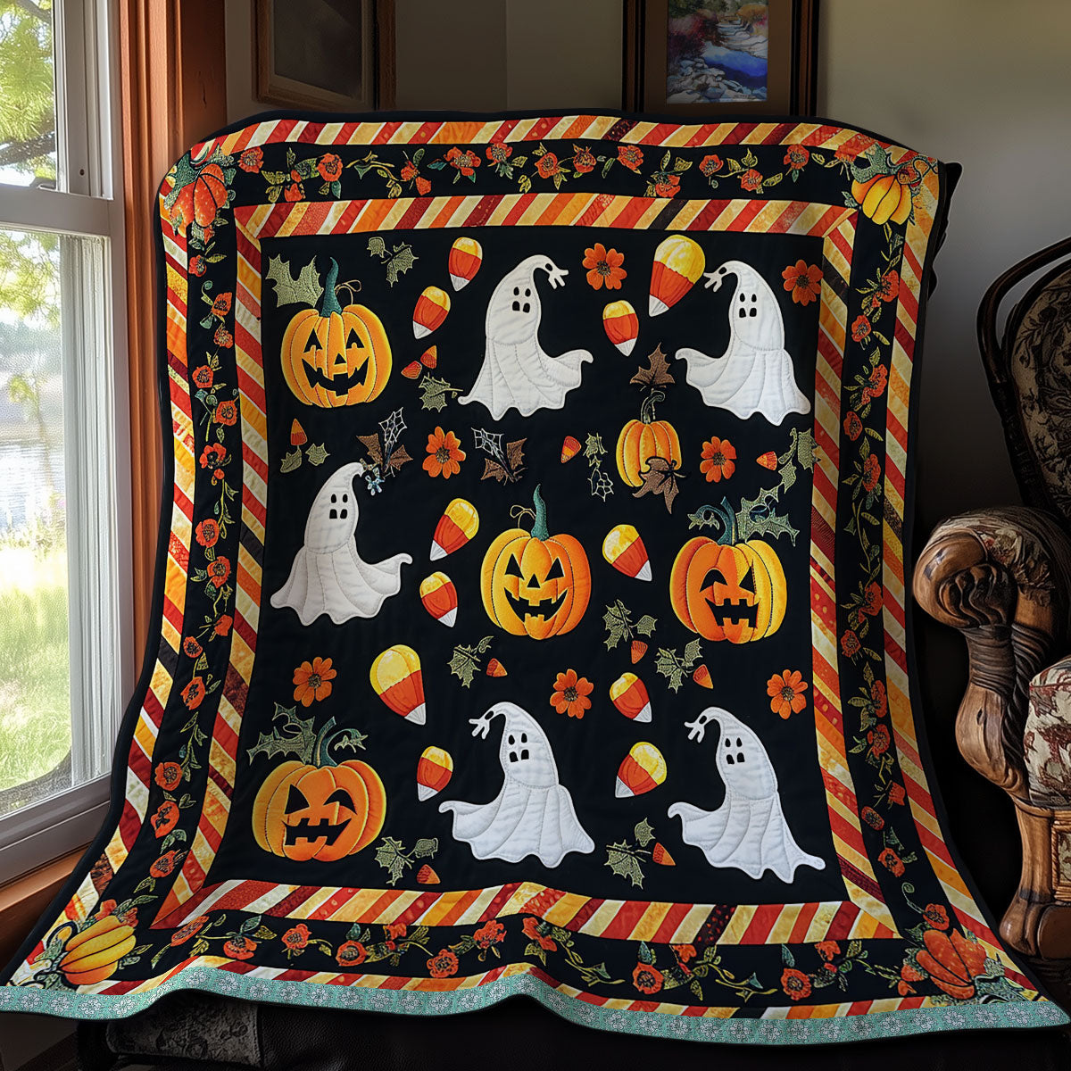 Spooky Night Delights XR1009005CL Quilt