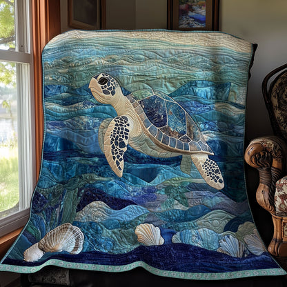 Waving Turtle XR1409017CL Quilt