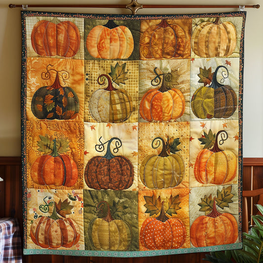 Autumn Pumpkins XR0509005CL Quilt