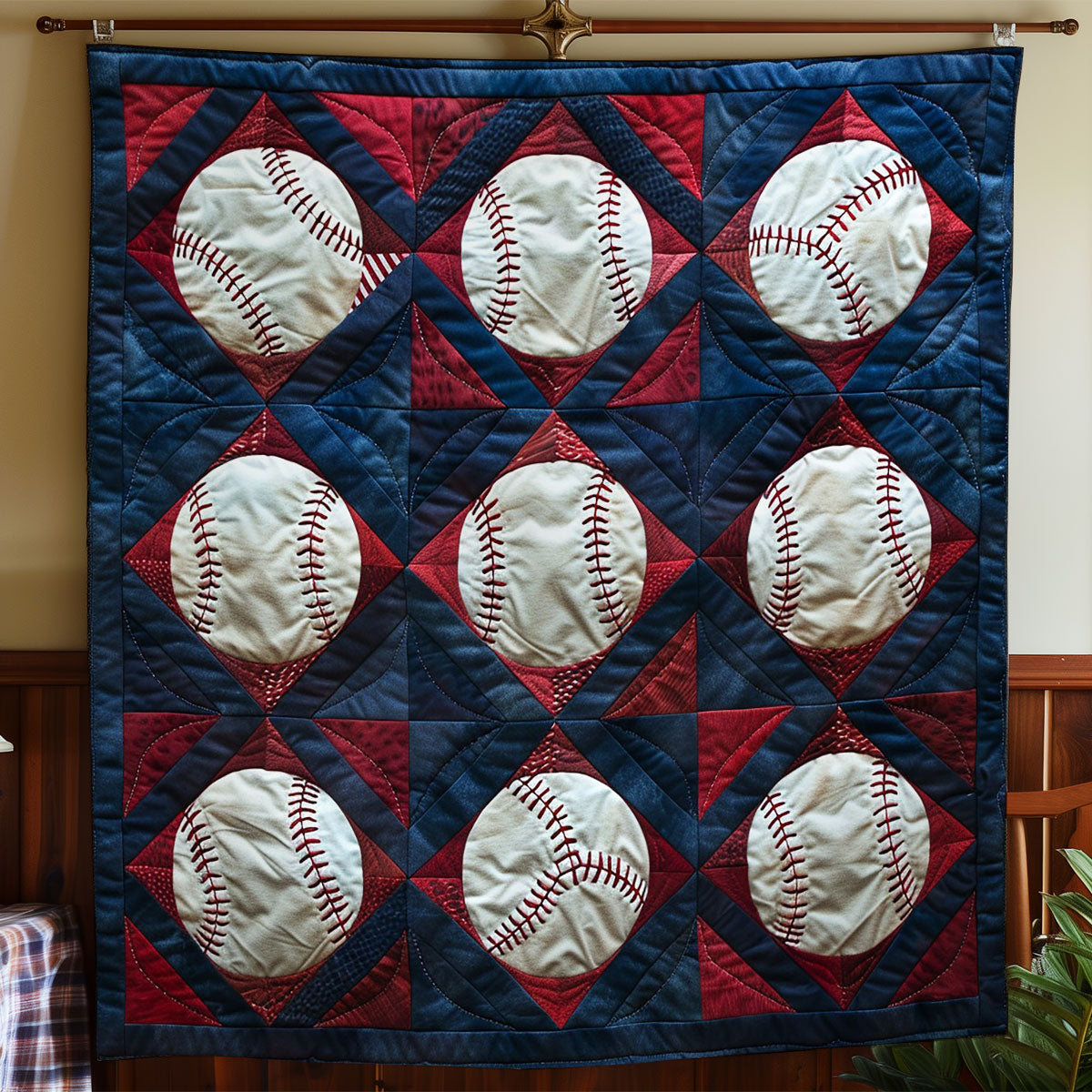 Baseballs WO2408047CL Quilt