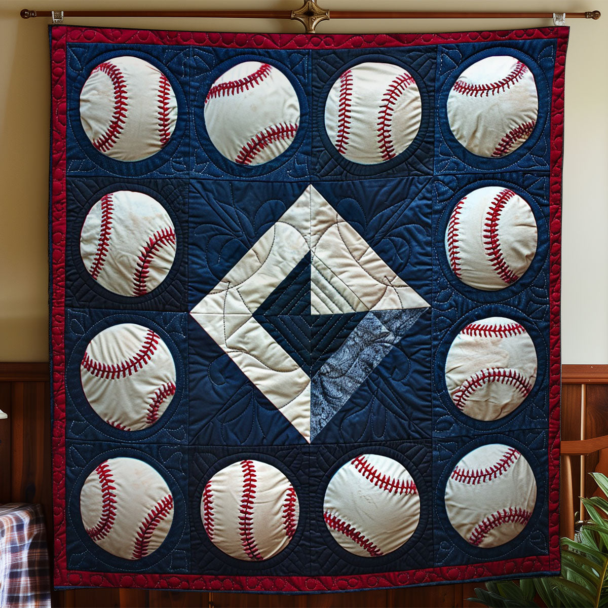 Baseballs WO2408048CL Quilt