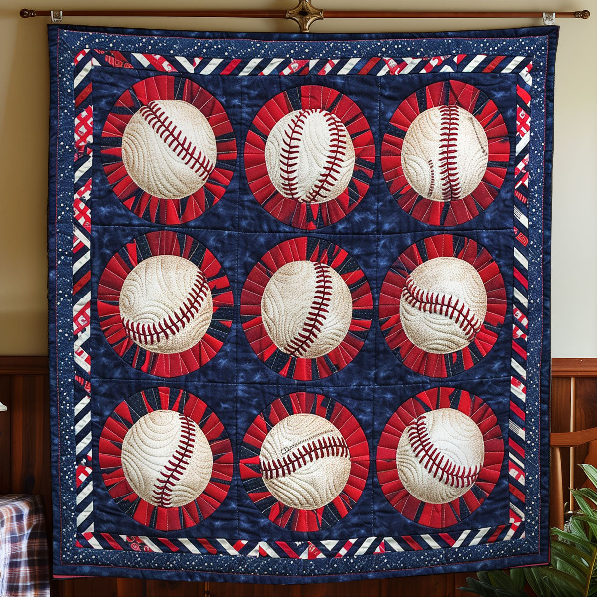 Baseballs WO2408049CL Quilt