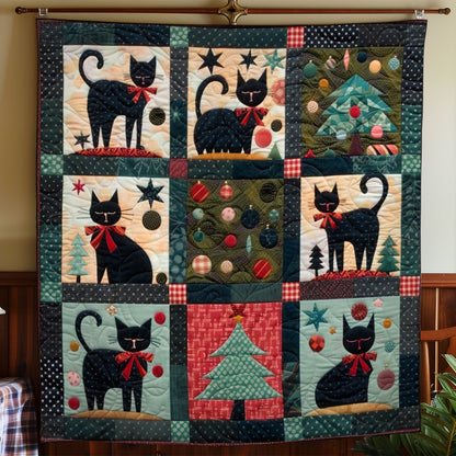 Black Cat And Red Bow WO2408038CL Quilt