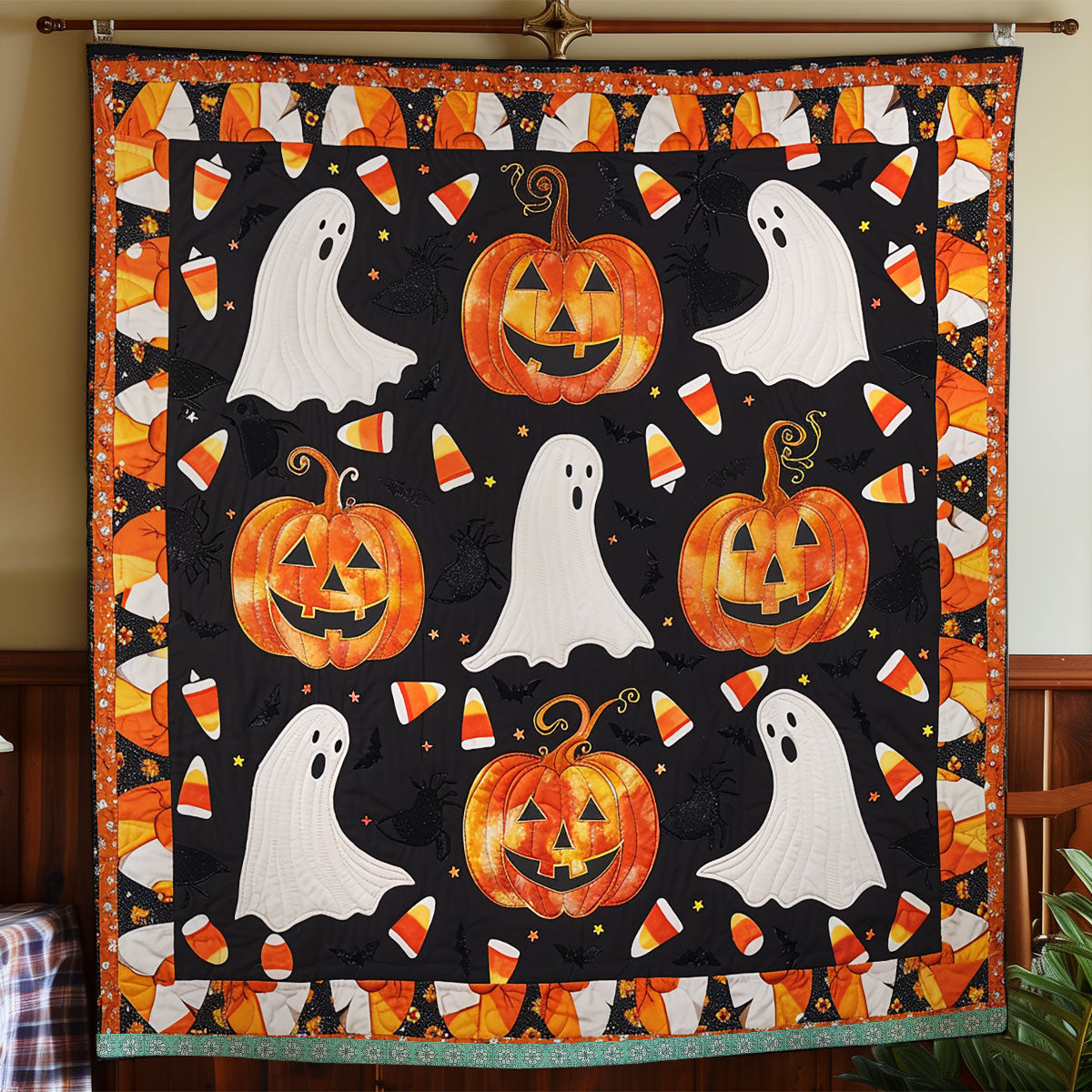 Boo Pumpkins XR1009001CL Quilt