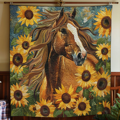 Brown Horse Strong WO2408041CL Quilt