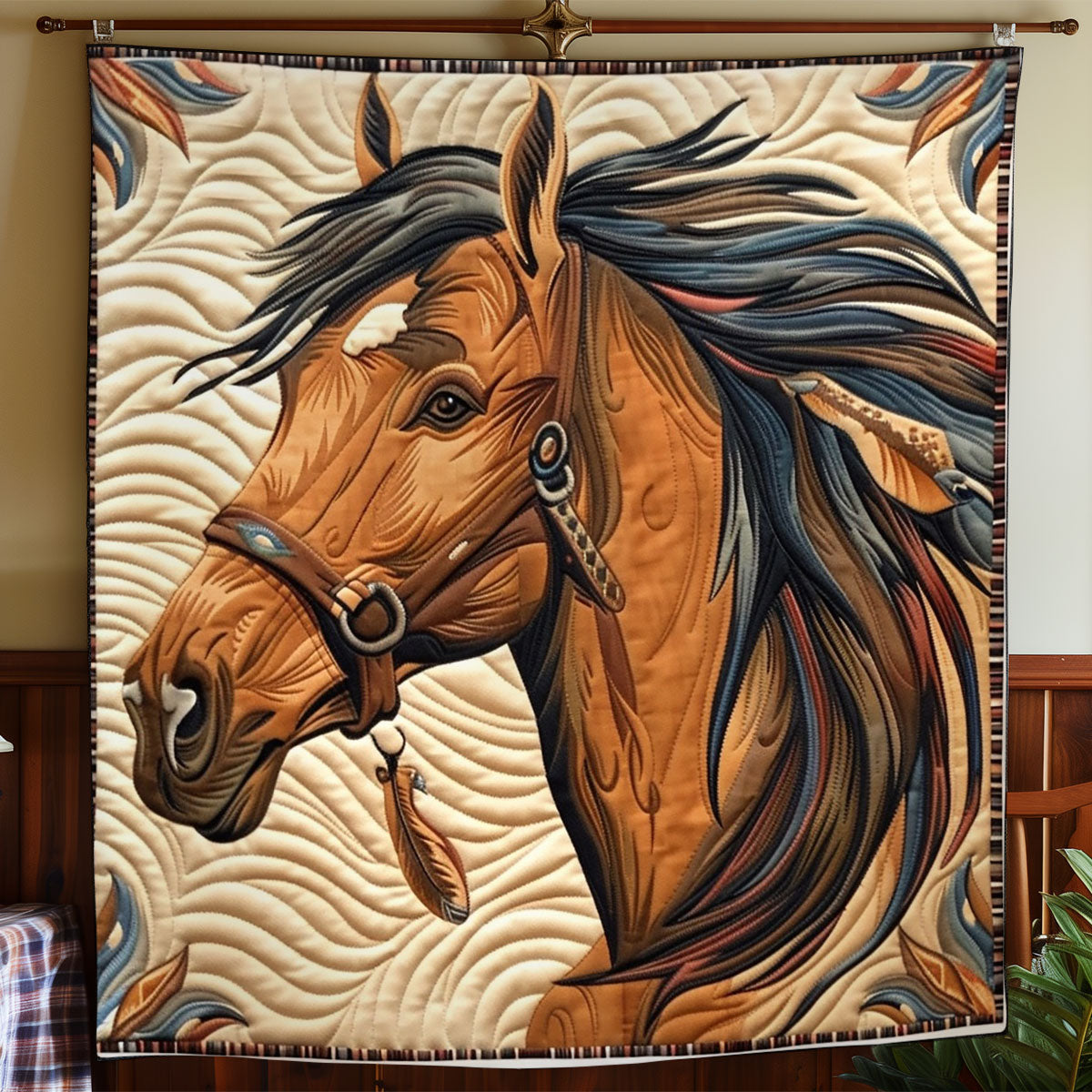 Brown Horse WO2108007CL Quilt