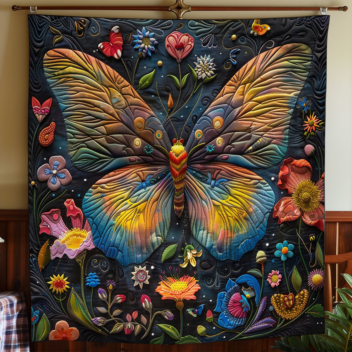 Butterfly At The Night WO2908050CL Quilt