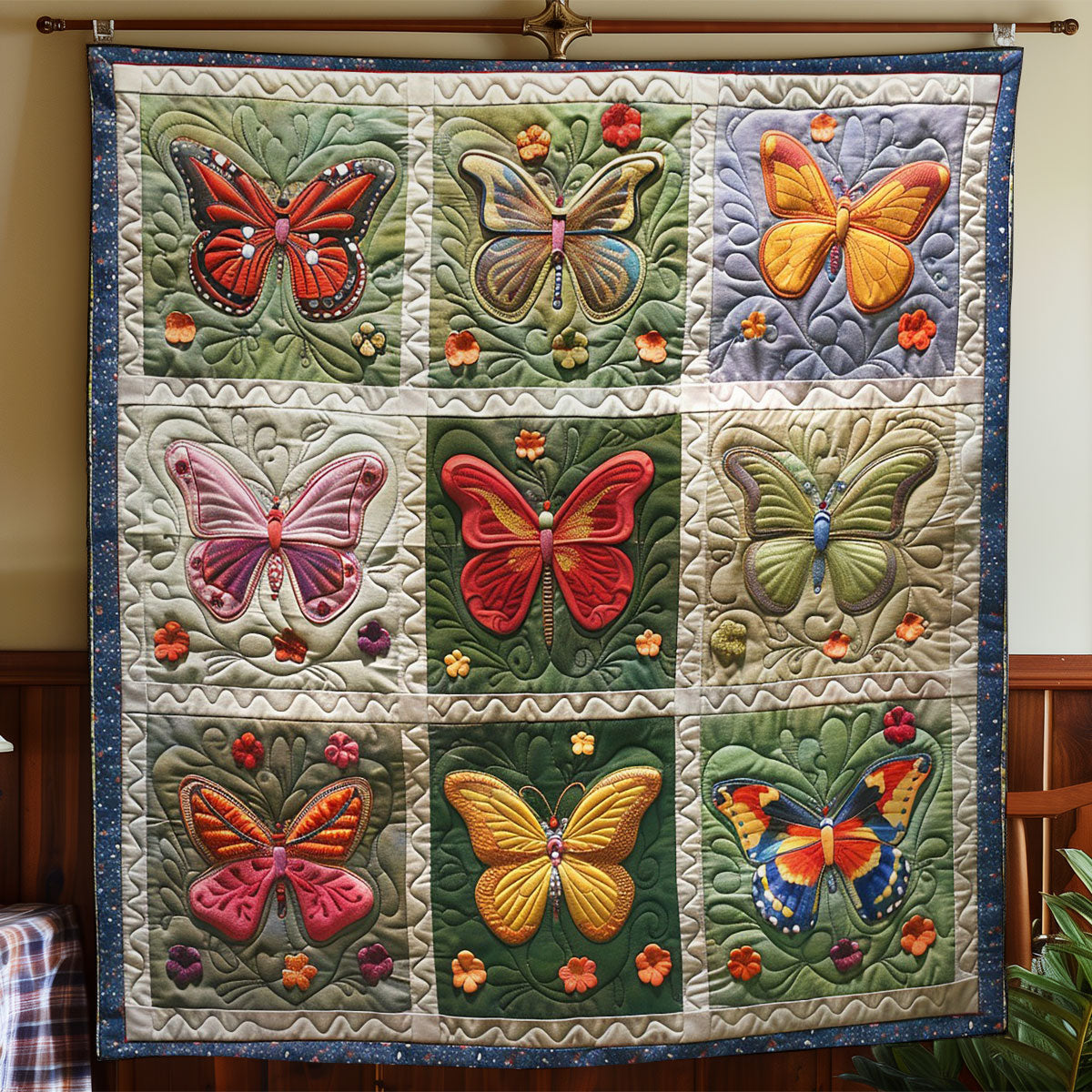 Butterflys Lightly WO2408035CL Quilt