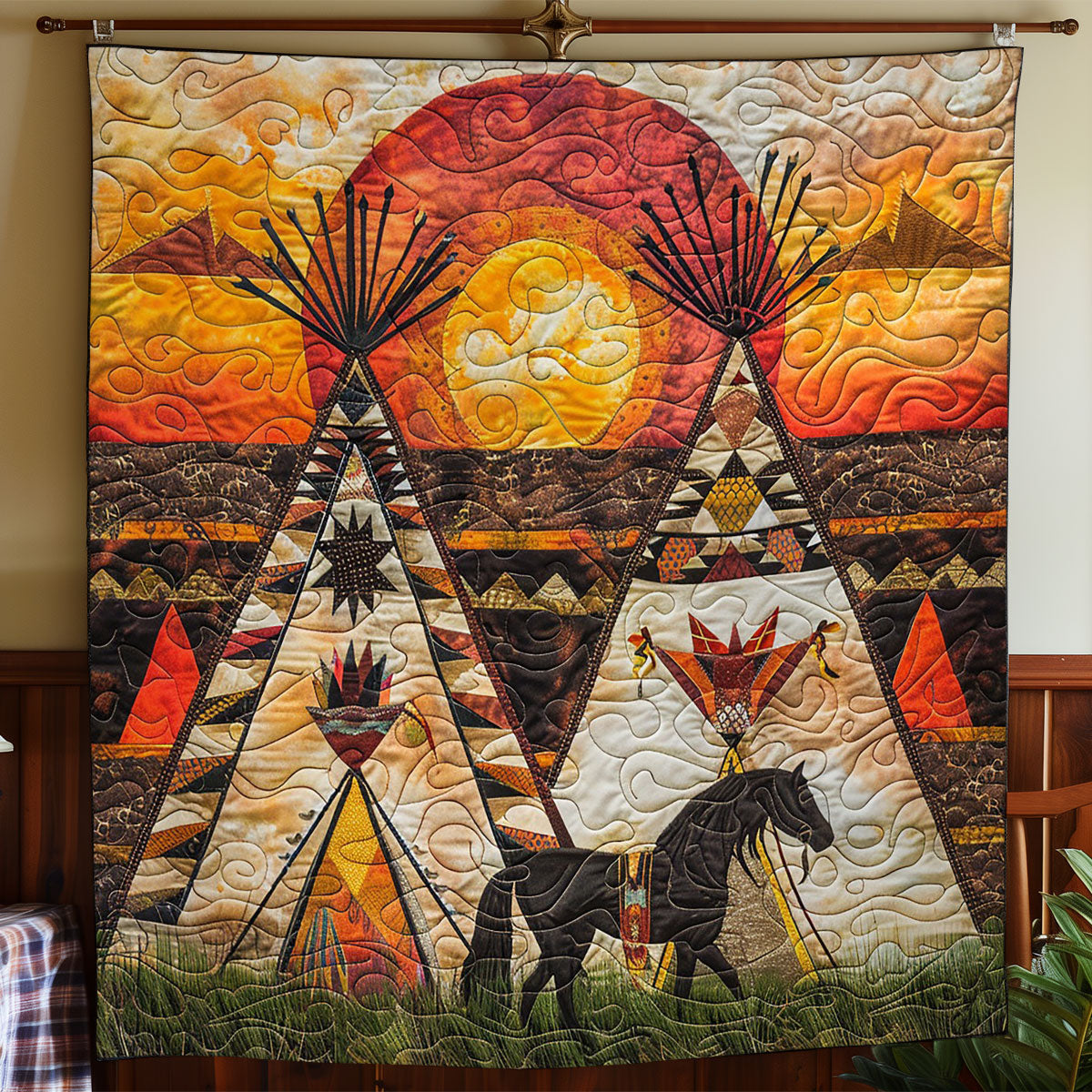 Canyorn With Sunset WO2608012CL Quilt