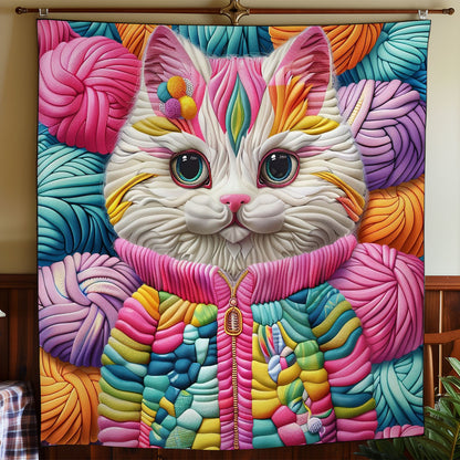 Cat Colorful WO2408010CL Quilt