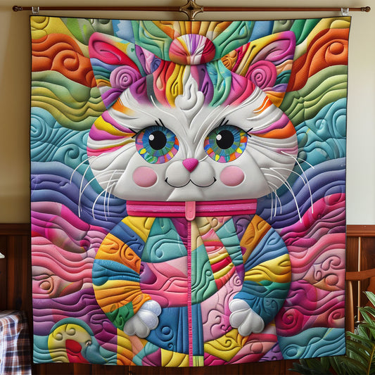 Cat Colorful WO2408014CL Quilt