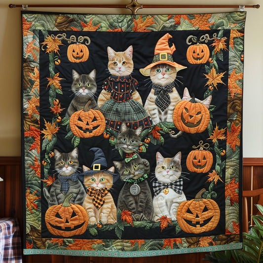 Cat Witch Pumpkin XR0409025CL Quilt