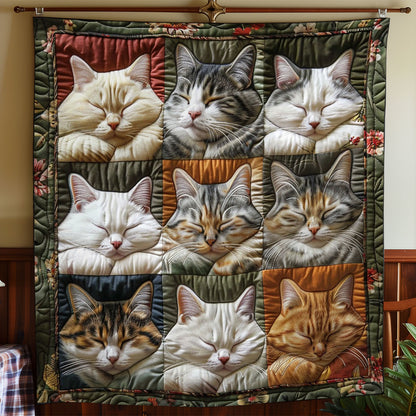 Cats Sleeping Peaceful WO2208044CL Quilt