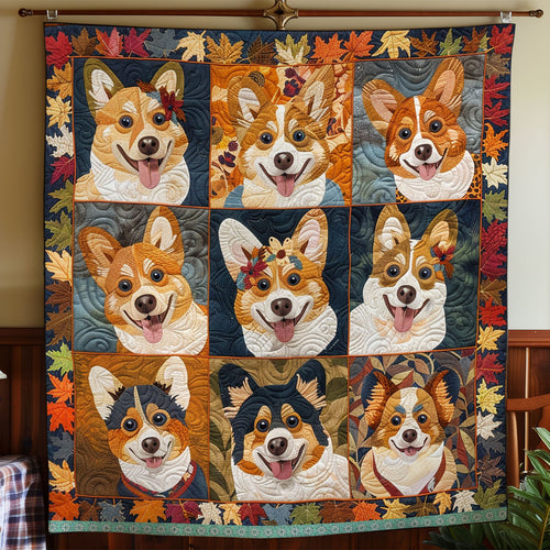 Cute Corgi Autumn XR2708011CL Quilt