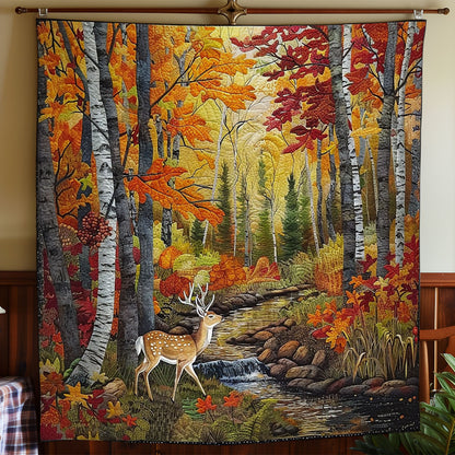 Deer By The Stream WO2108019CL Quilt