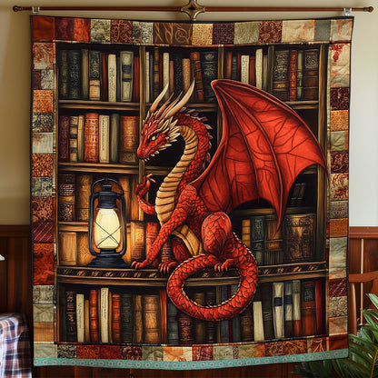 Dragon And Bookself XR0409029CL Quilt