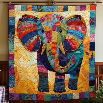 Elephant Colorful WO2708008CL Quilt