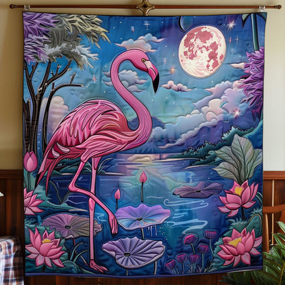 Flammingo At The Night WO2208016CL Quilt