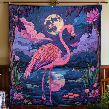 Flammingo At The Night WO2208017CL Quilt