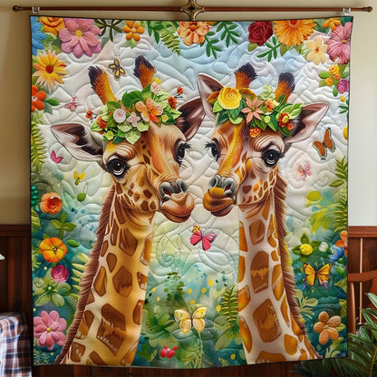 Friendship Among Giraffes WO2308012CL Quilt