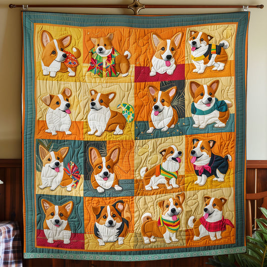 Funny Corgis XR2808023CL Quilt