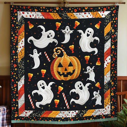 Ghostly Pumpkins XR1009004CL Quilt