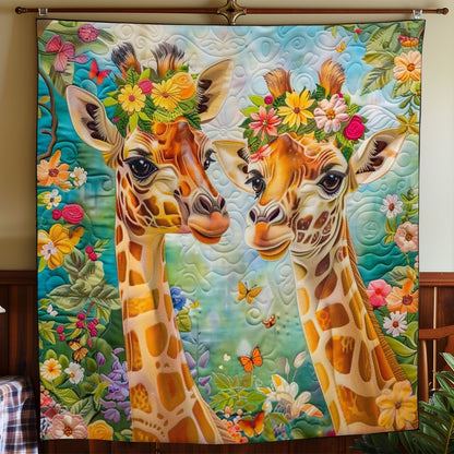 Giraffe Friendship WO2308011CL Quilt